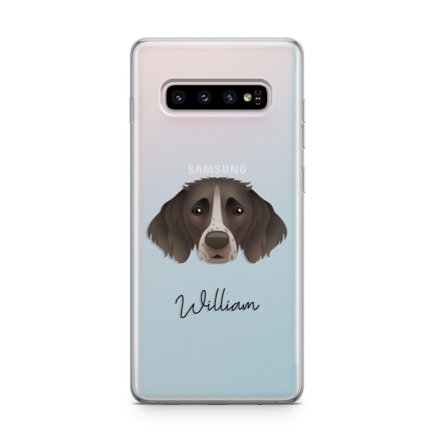 Small Munsterlander Personalised Samsung Galaxy S10 Plus Case