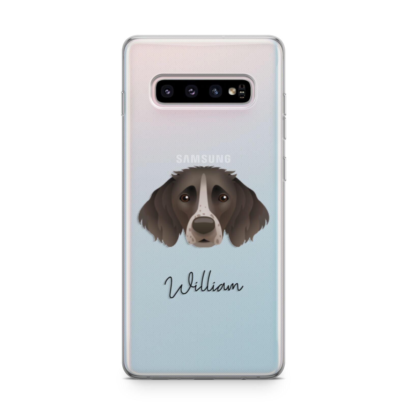 Small Munsterlander Personalised Samsung Galaxy S10 Plus Case