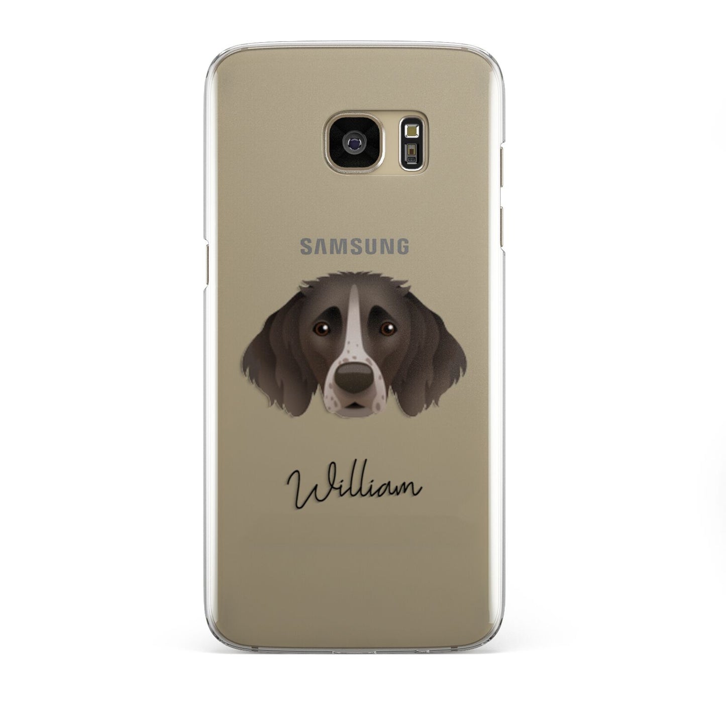 Small Munsterlander Personalised Samsung Galaxy S7 Edge Case