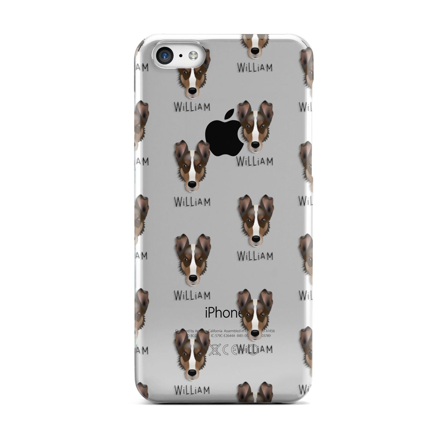 Smooth Collie Icon with Name Apple iPhone 5c Case