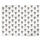 Smooth Collie Icon with Name Personalised Wrapping Paper Alternative