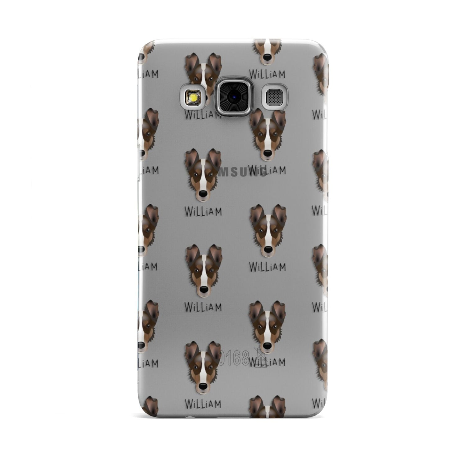 Smooth Collie Icon with Name Samsung Galaxy A3 Case