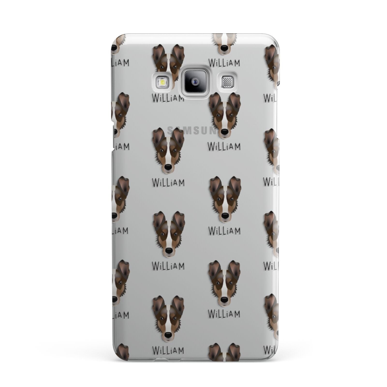 Smooth Collie Icon with Name Samsung Galaxy A7 2015 Case