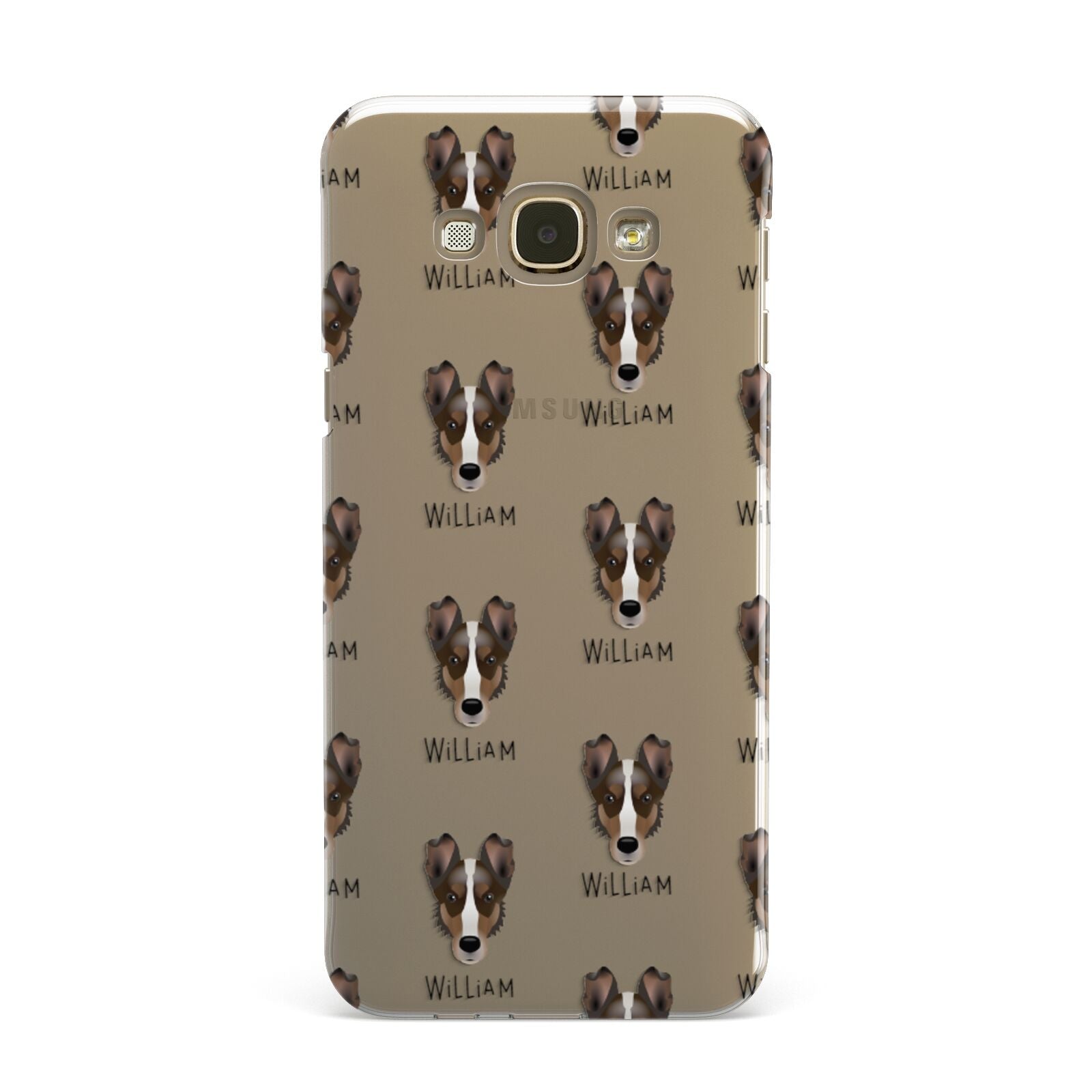 Smooth Collie Icon with Name Samsung Galaxy A8 Case