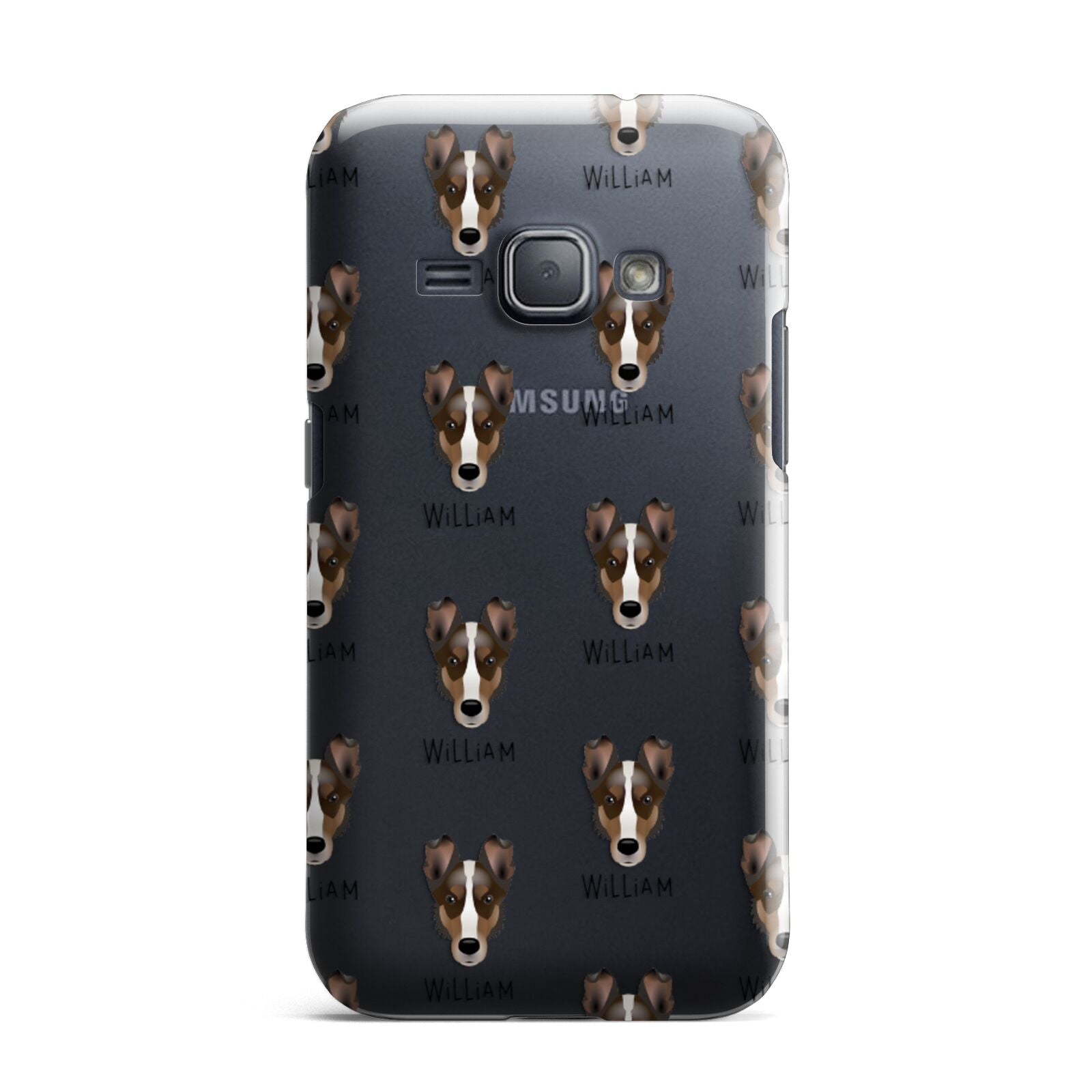Smooth Collie Icon with Name Samsung Galaxy J1 2016 Case