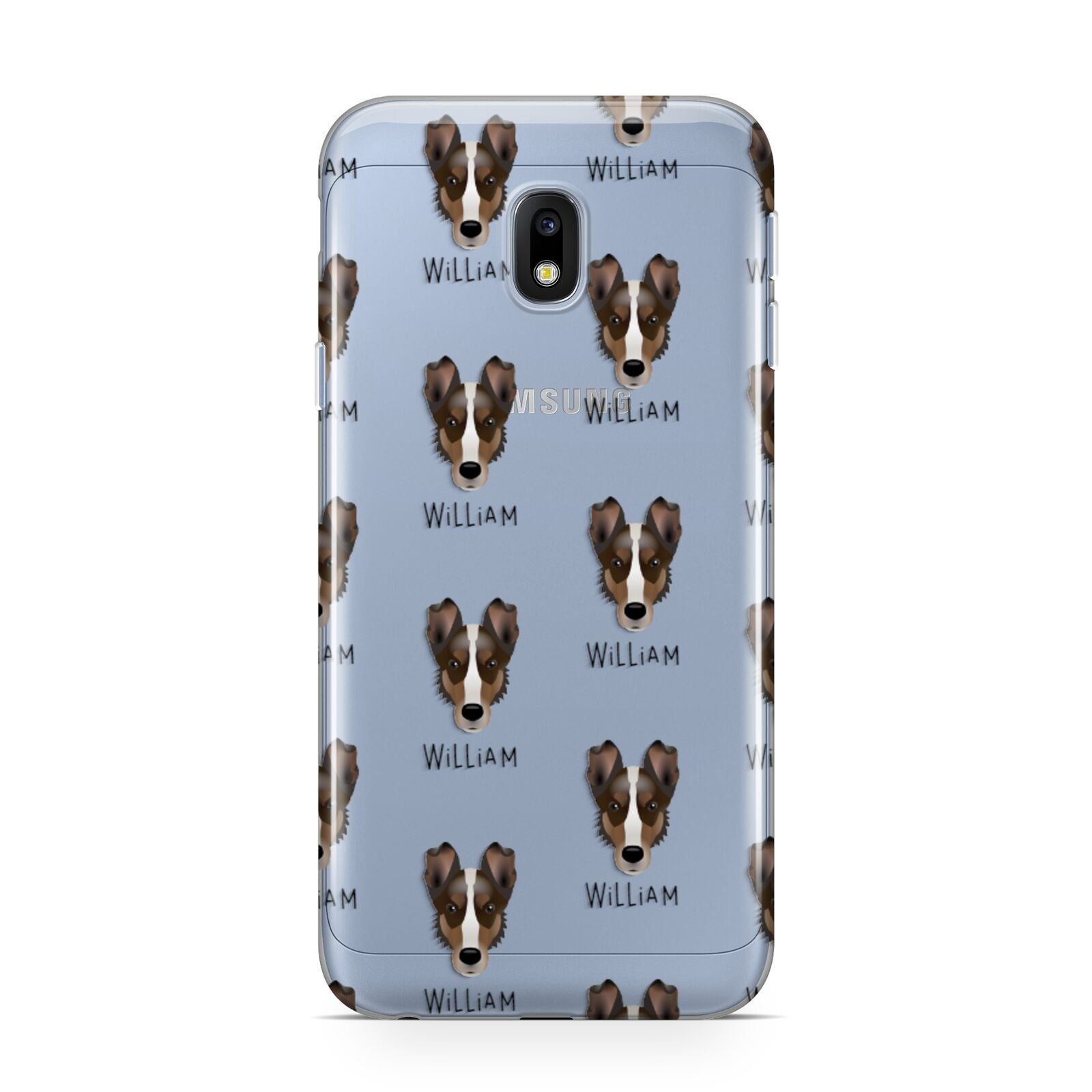 Smooth Collie Icon with Name Samsung Galaxy J3 2017 Case