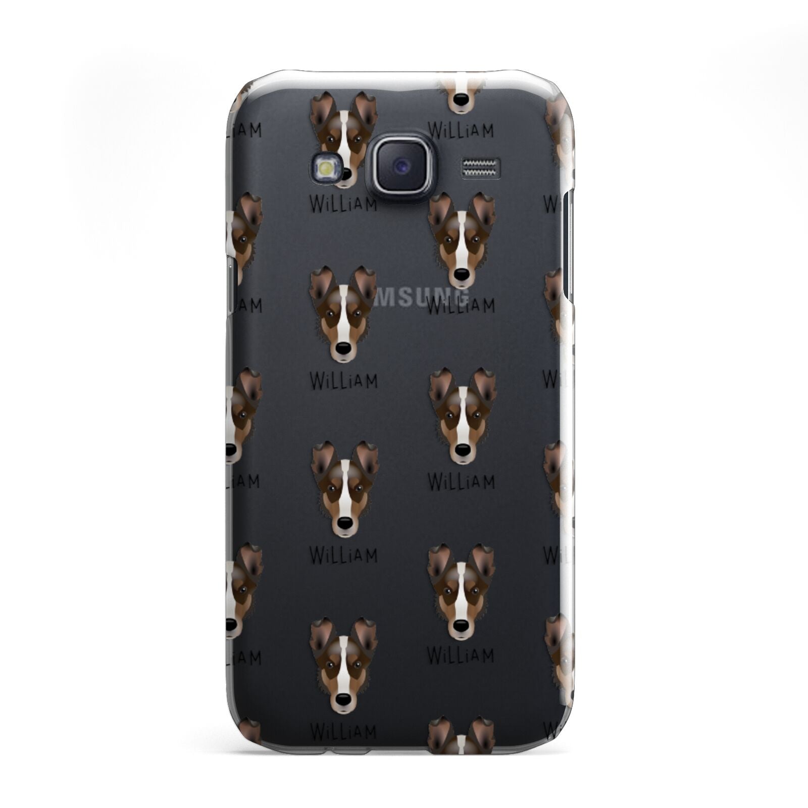 Smooth Collie Icon with Name Samsung Galaxy J5 Case