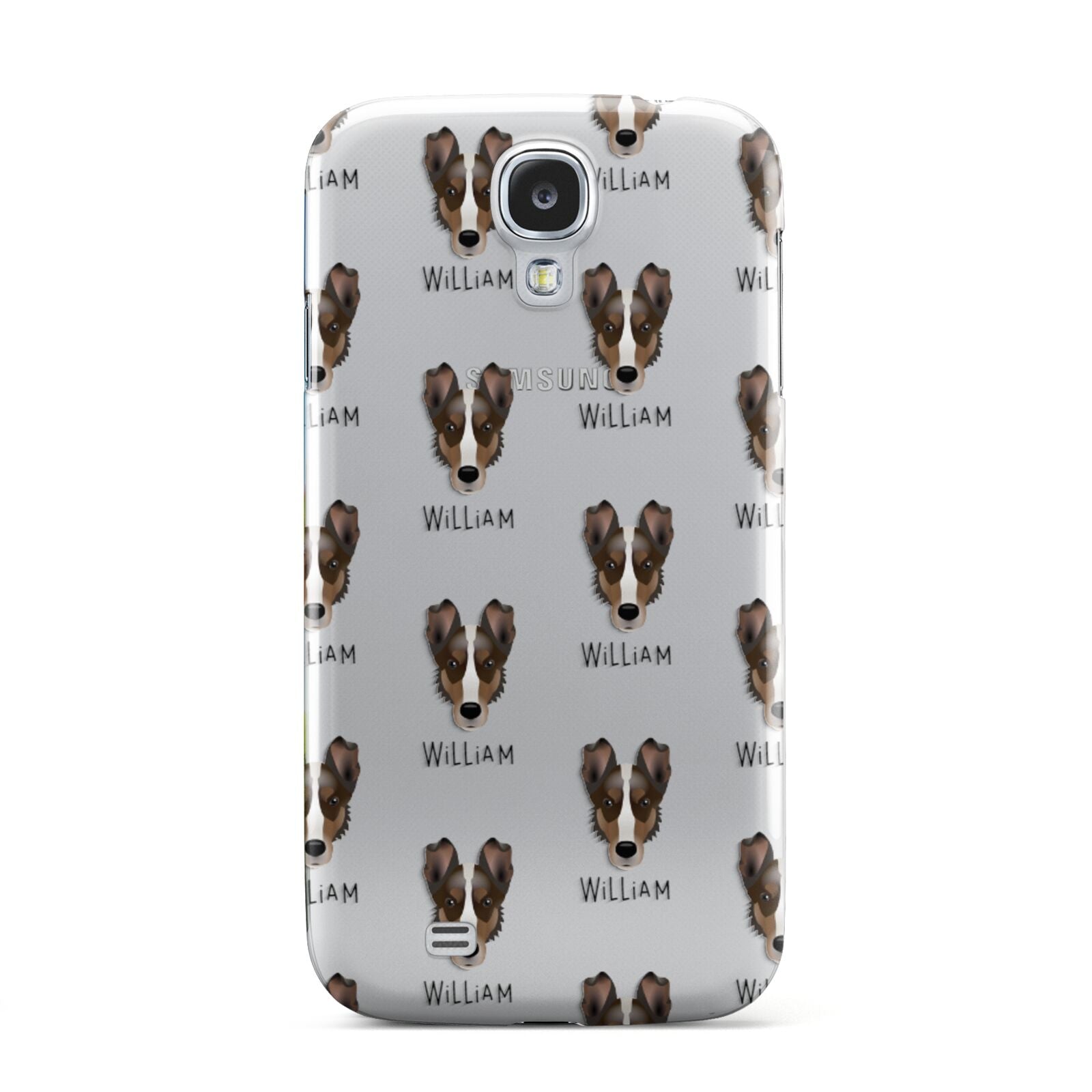 Smooth Collie Icon with Name Samsung Galaxy S4 Case