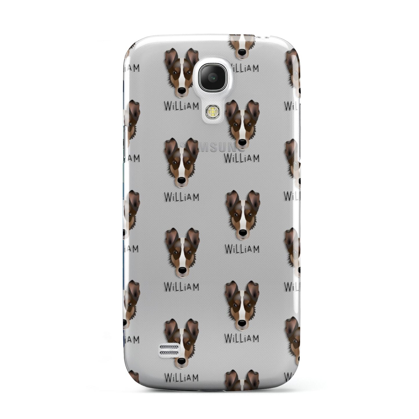 Smooth Collie Icon with Name Samsung Galaxy S4 Mini Case