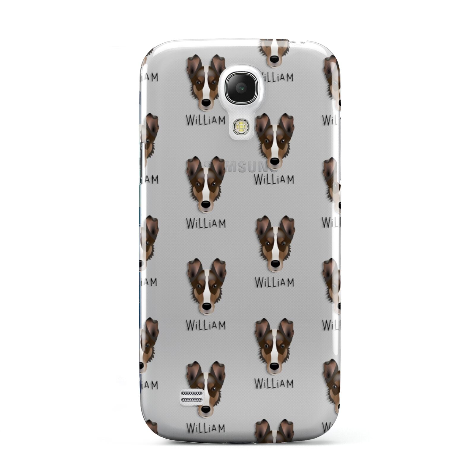 Smooth Collie Icon with Name Samsung Galaxy S4 Mini Case