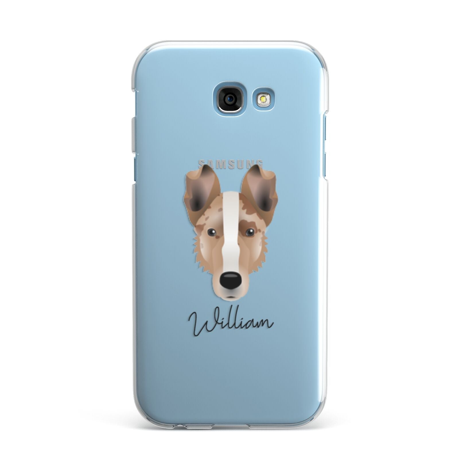 Smooth Collie Personalised Samsung Galaxy A7 2017 Case