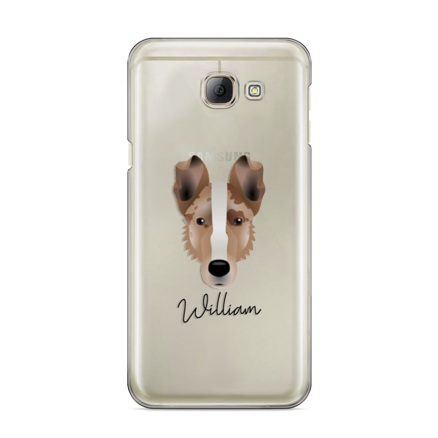 Smooth Collie Personalised Samsung Galaxy A8 2016 Case