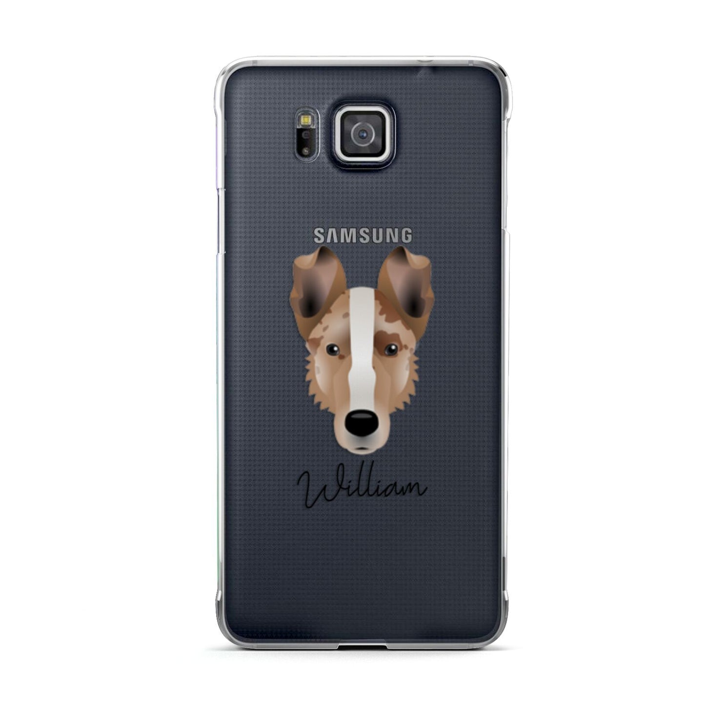 Smooth Collie Personalised Samsung Galaxy Alpha Case