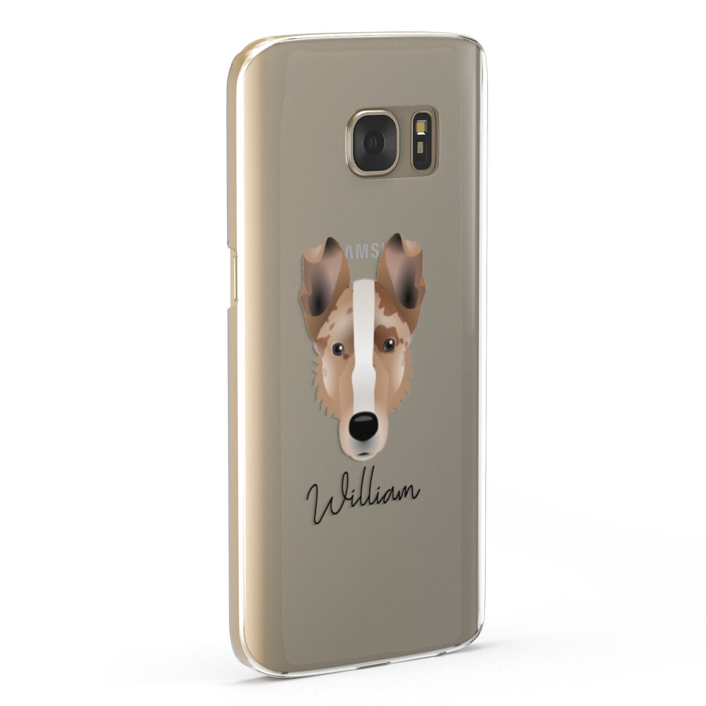 Smooth Collie Personalised Samsung Galaxy Case Fourty Five Degrees