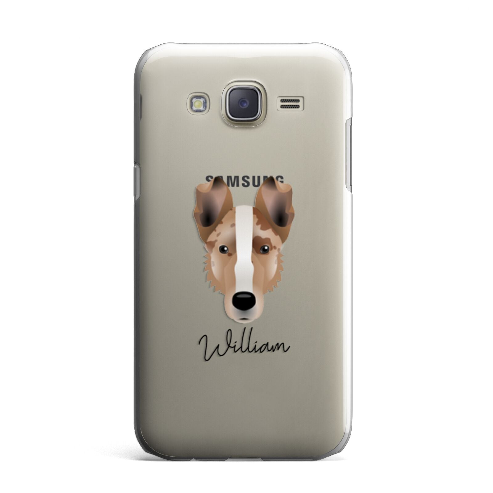 Smooth Collie Personalised Samsung Galaxy J7 Case