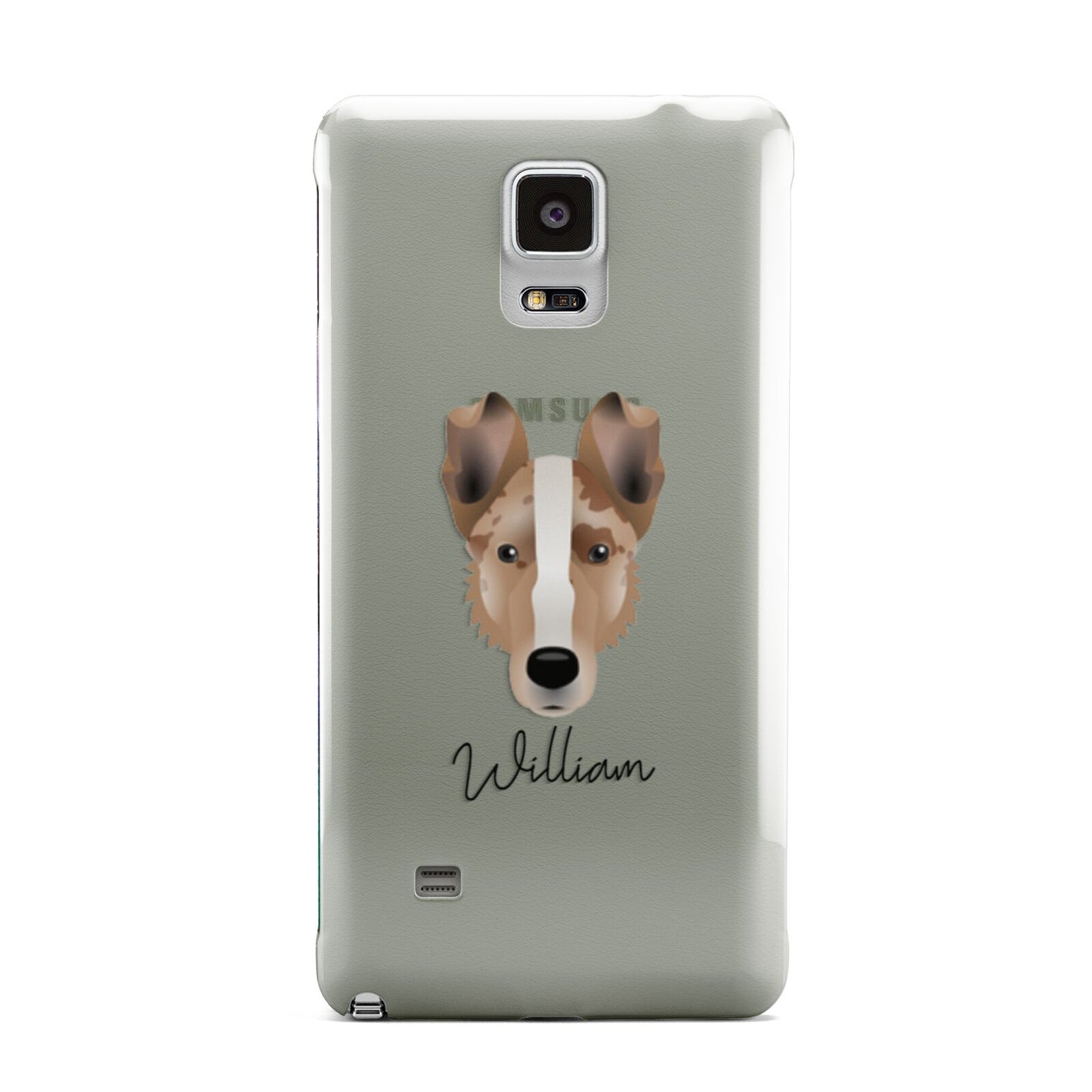 Smooth Collie Personalised Samsung Galaxy Note 4 Case