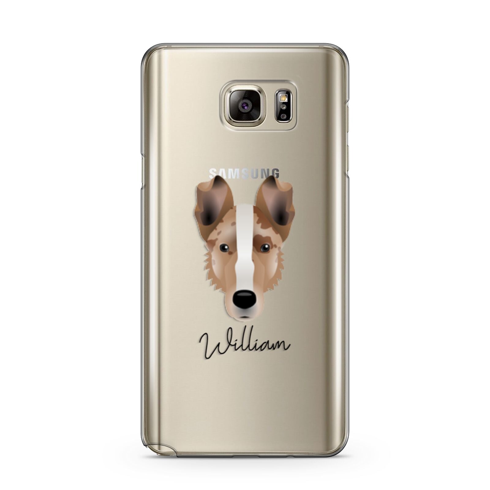 Smooth Collie Personalised Samsung Galaxy Note 5 Case