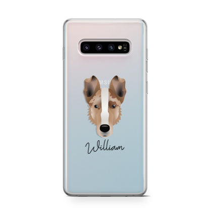 Smooth Collie Personalised Samsung Galaxy S10 Case