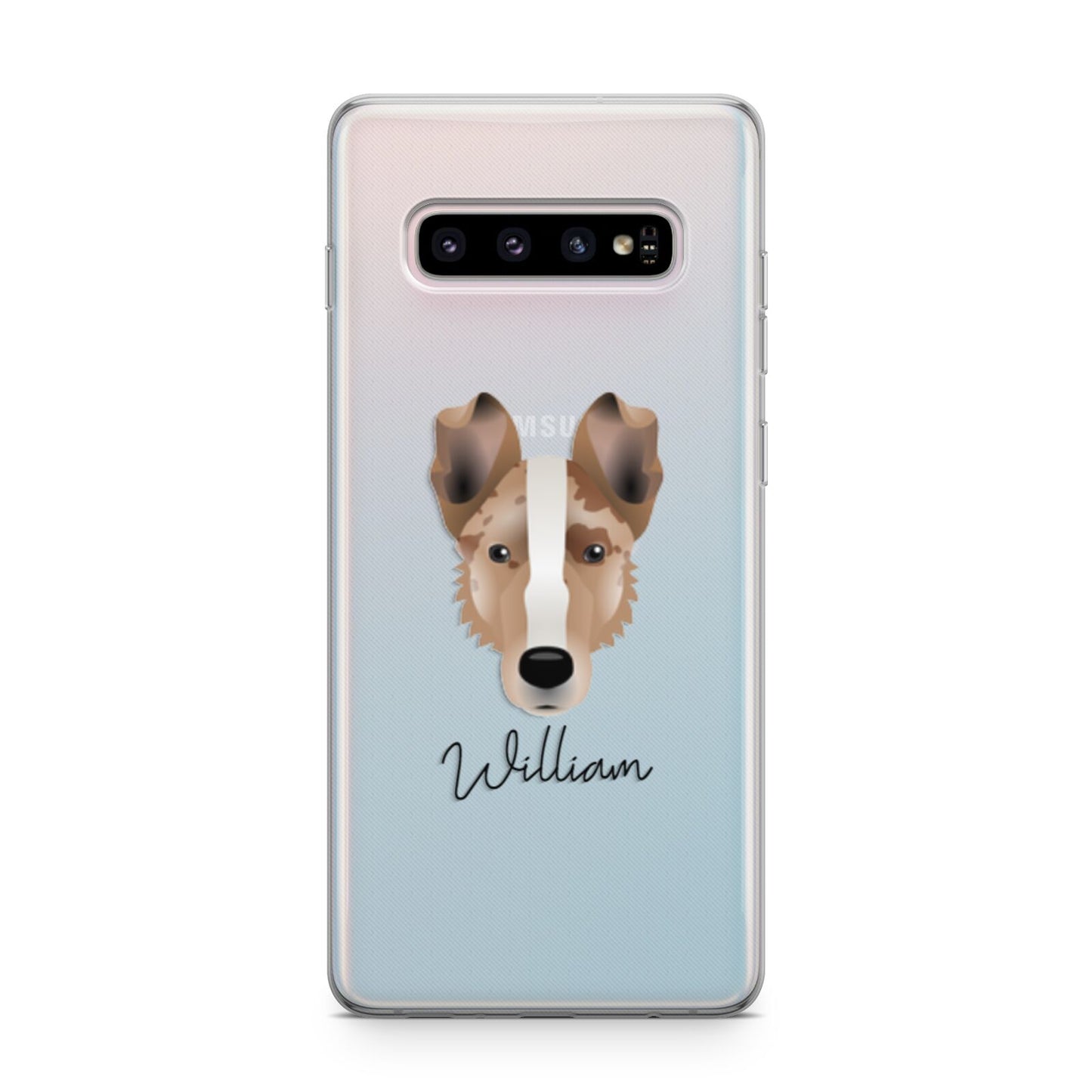 Smooth Collie Personalised Samsung Galaxy S10 Plus Case