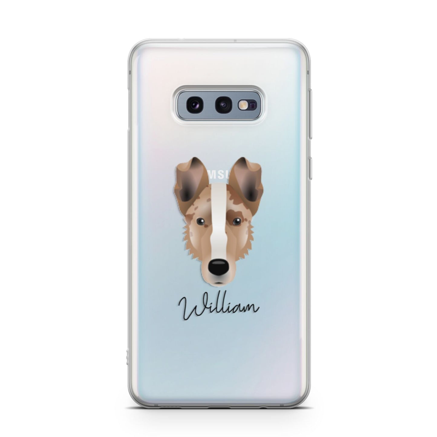 Smooth Collie Personalised Samsung Galaxy S10E Case