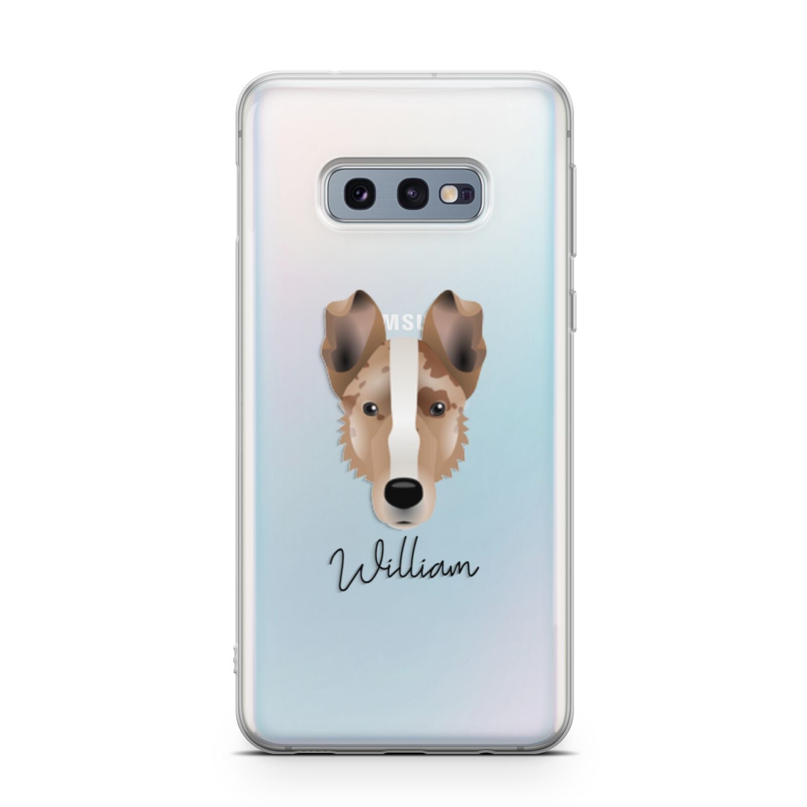 Smooth Collie Personalised Samsung Galaxy S10E Case