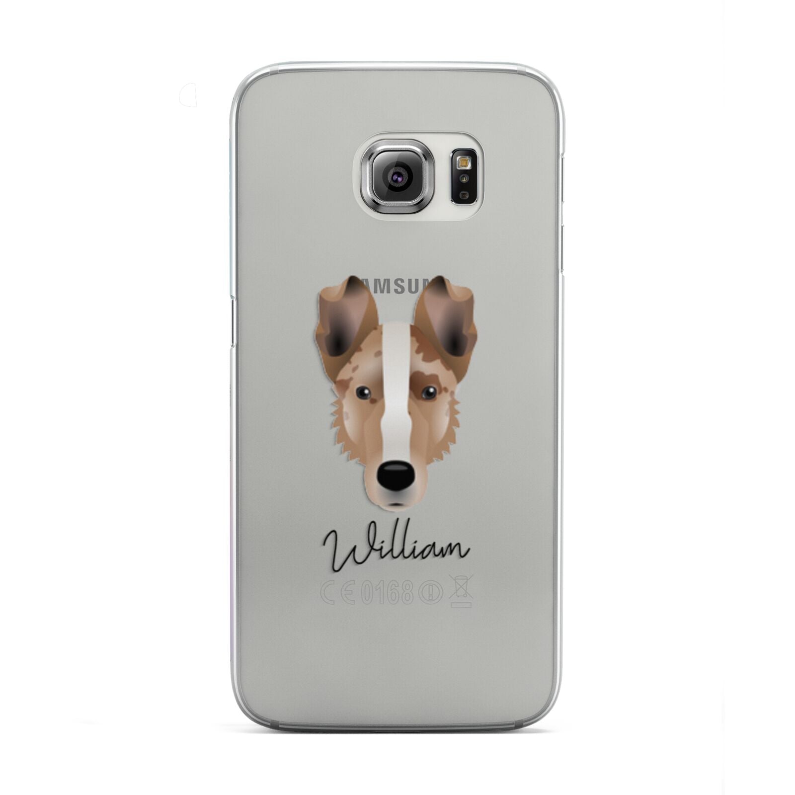 Smooth Collie Personalised Samsung Galaxy S6 Edge Case