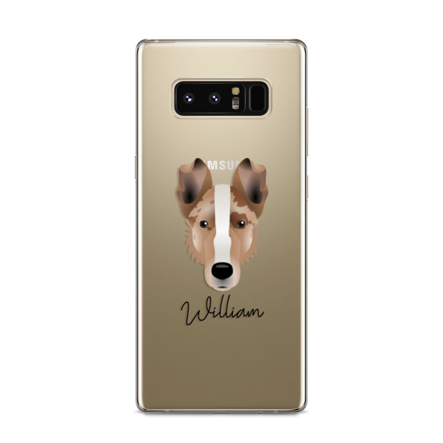 Smooth Collie Personalised Samsung Galaxy S8 Case