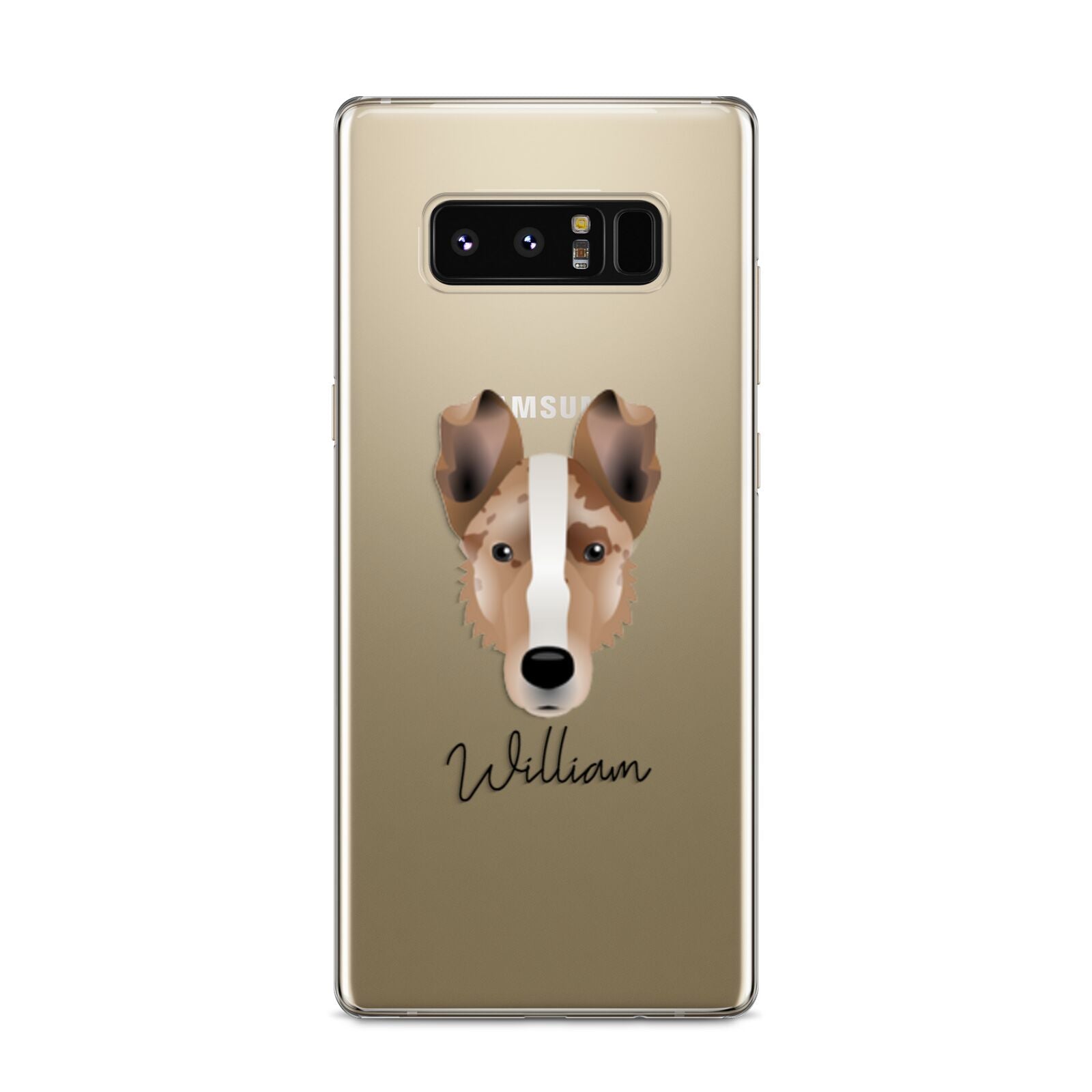 Smooth Collie Personalised Samsung Galaxy S8 Case