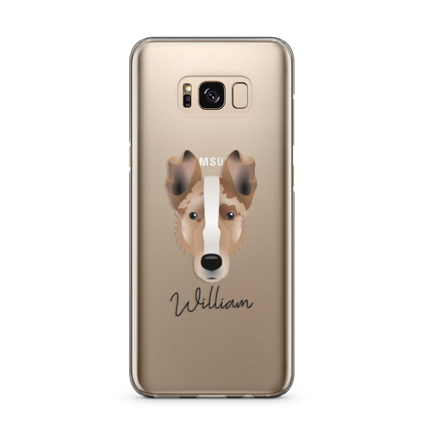 Smooth Collie Personalised Samsung Galaxy S8 Plus Case