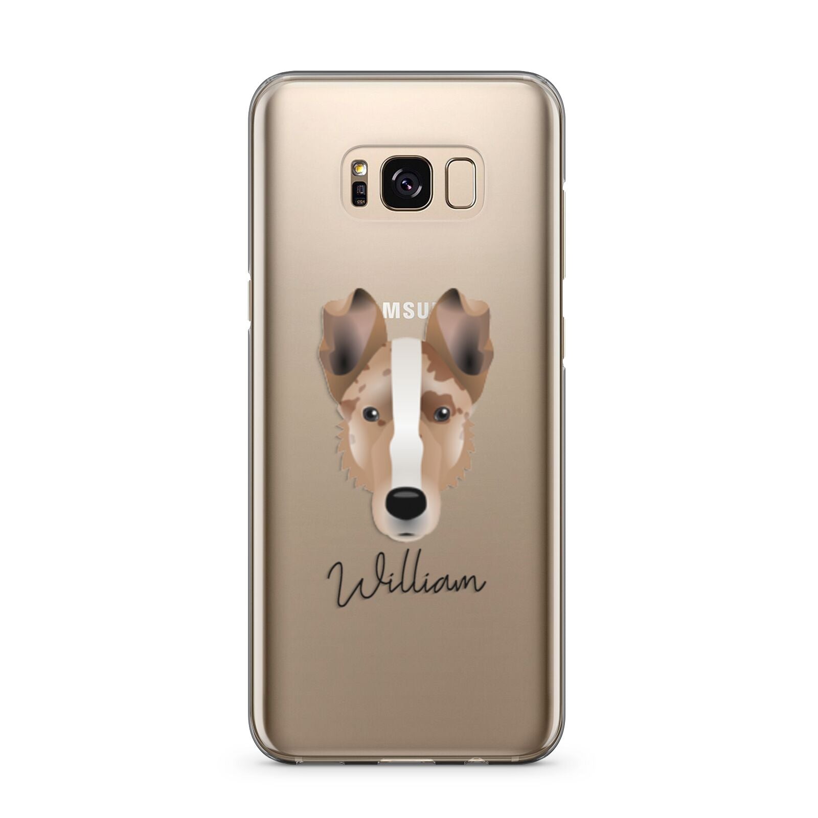 Smooth Collie Personalised Samsung Galaxy S8 Plus Case