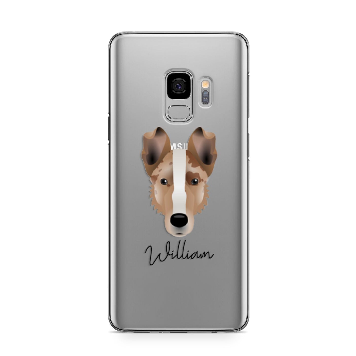 Smooth Collie Personalised Samsung Galaxy S9 Case