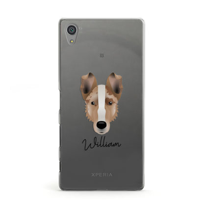 Smooth Collie Personalised Sony Xperia Case