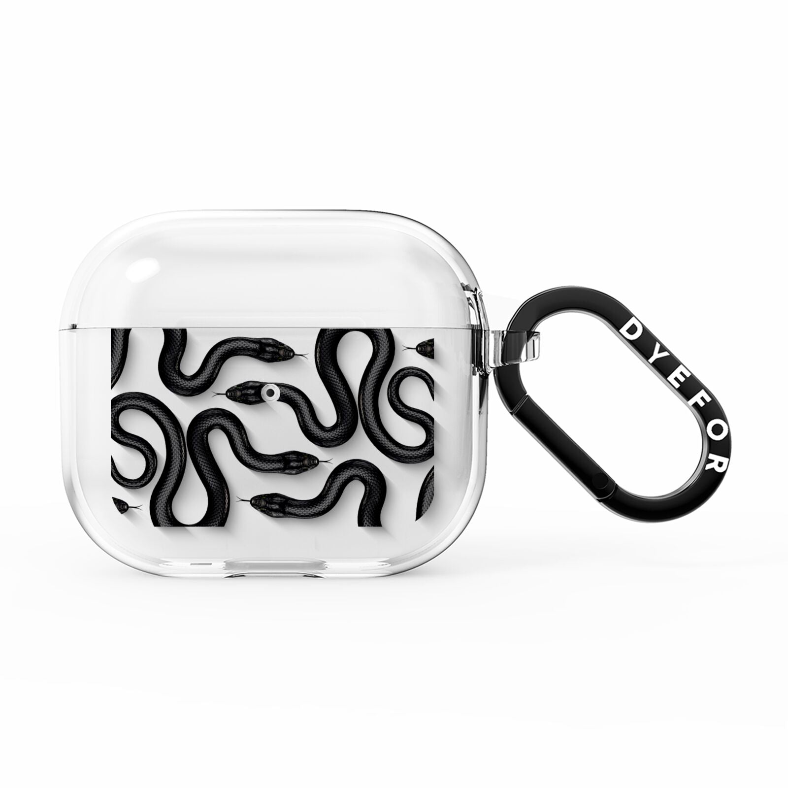 Snake Pattern AirPods Clear Case 3rd Gen