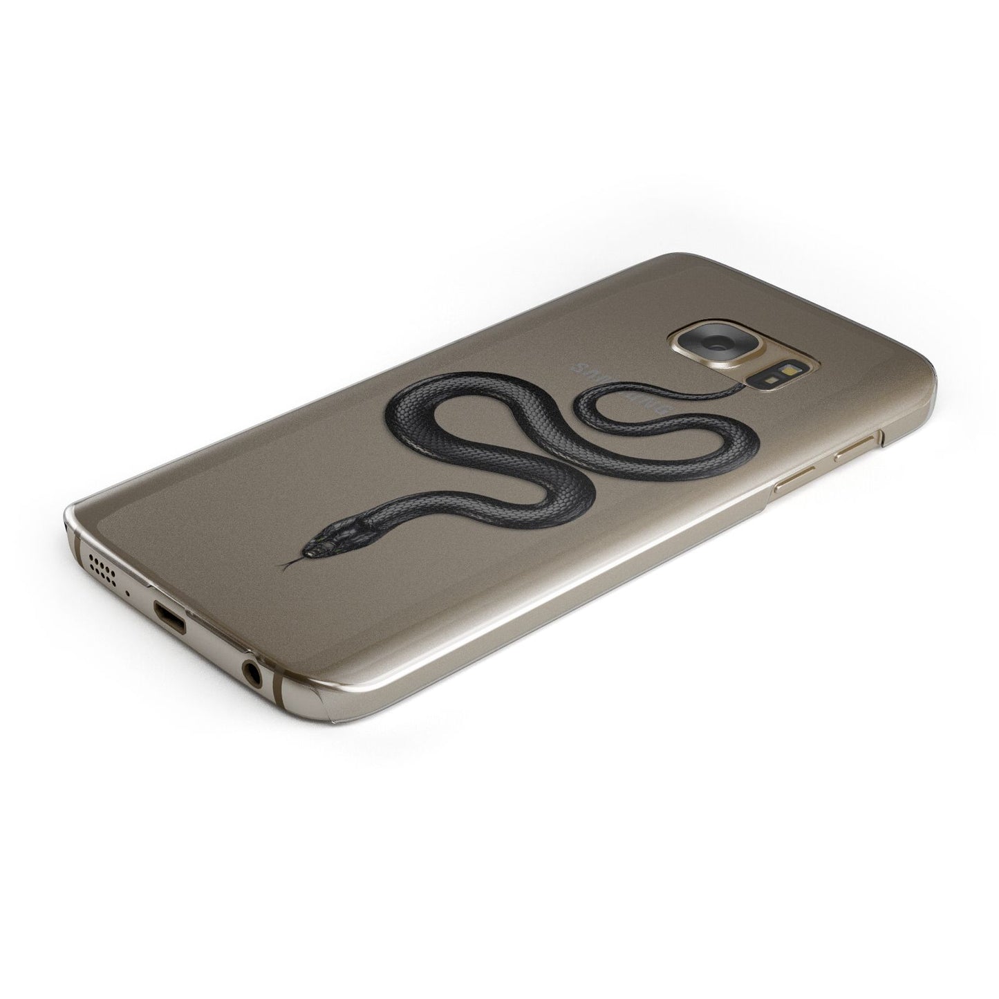 Snake Protective Samsung Galaxy Case Angled Image