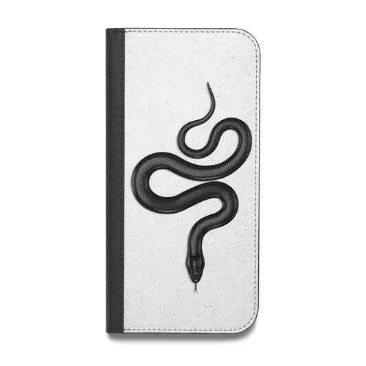 Snake Vegan Leather Flip iPhone Case