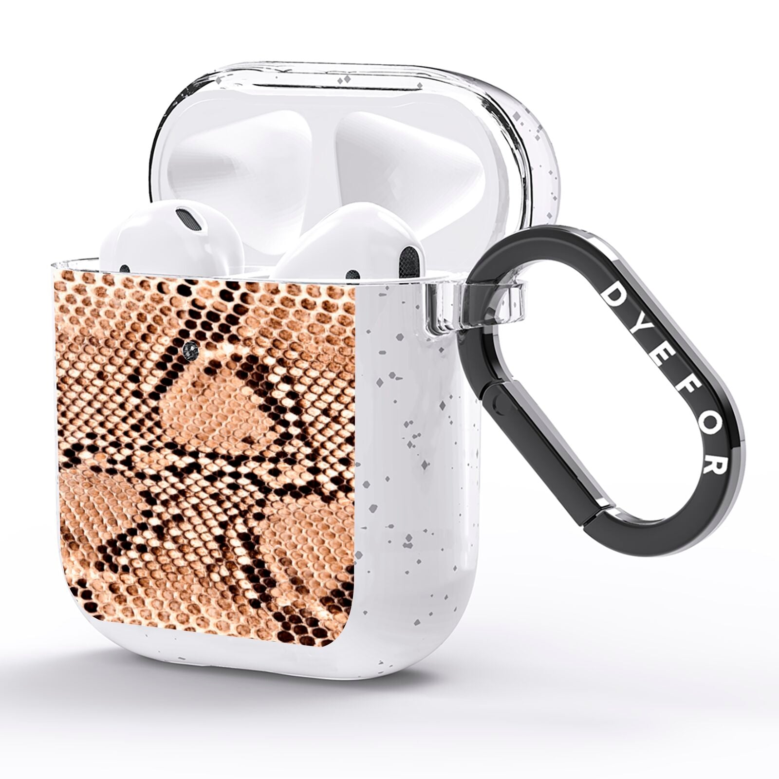 Snakeskin AirPods Glitter Case Side Image