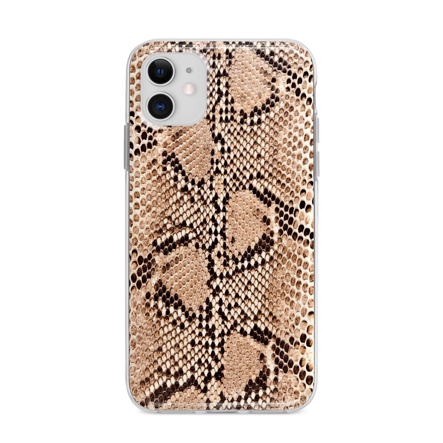 Snakeskin Apple iPhone 11 in White with Bumper Case