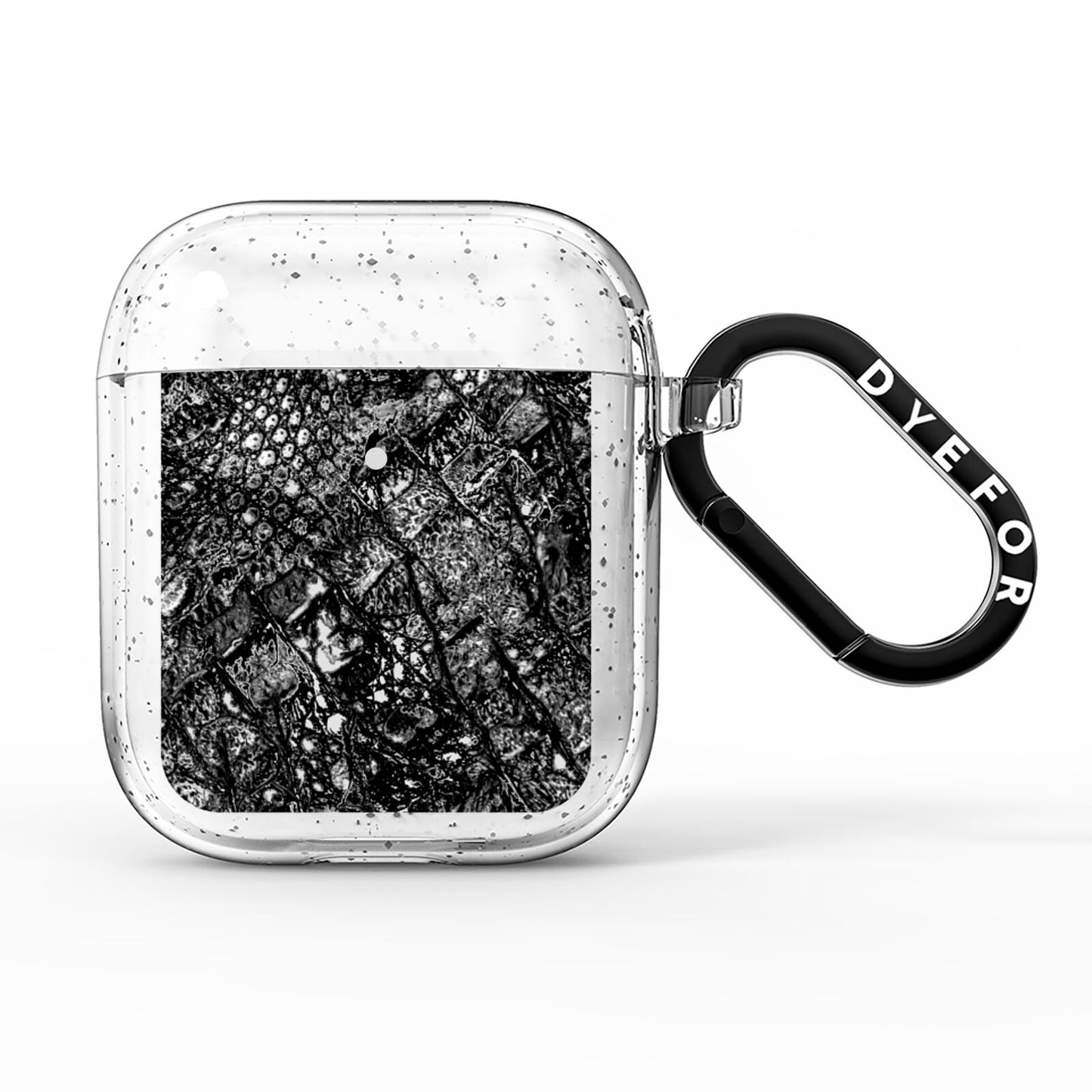 Snakeskin Design AirPods Glitter Case