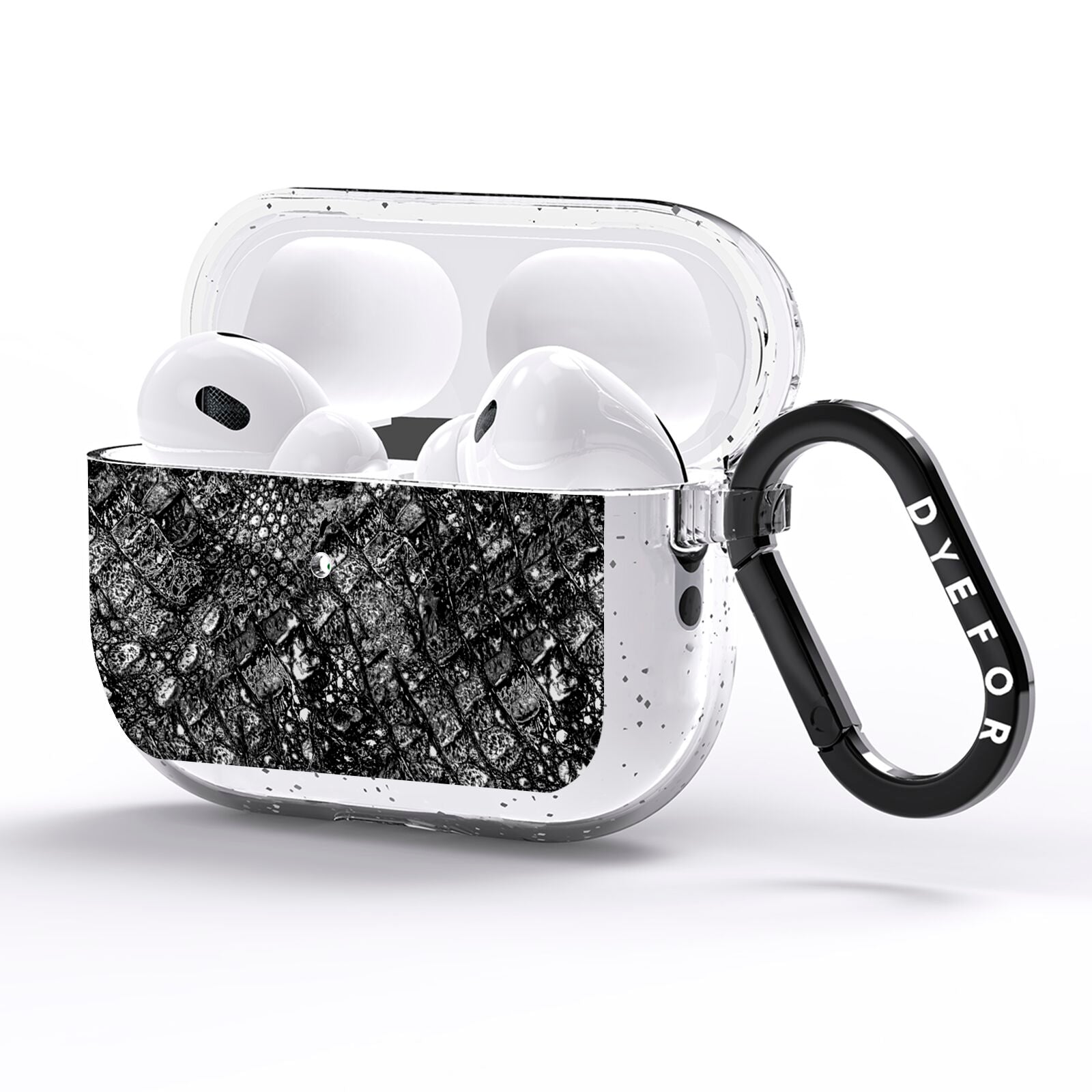 Snakeskin Design AirPods Pro Glitter Case Side Image