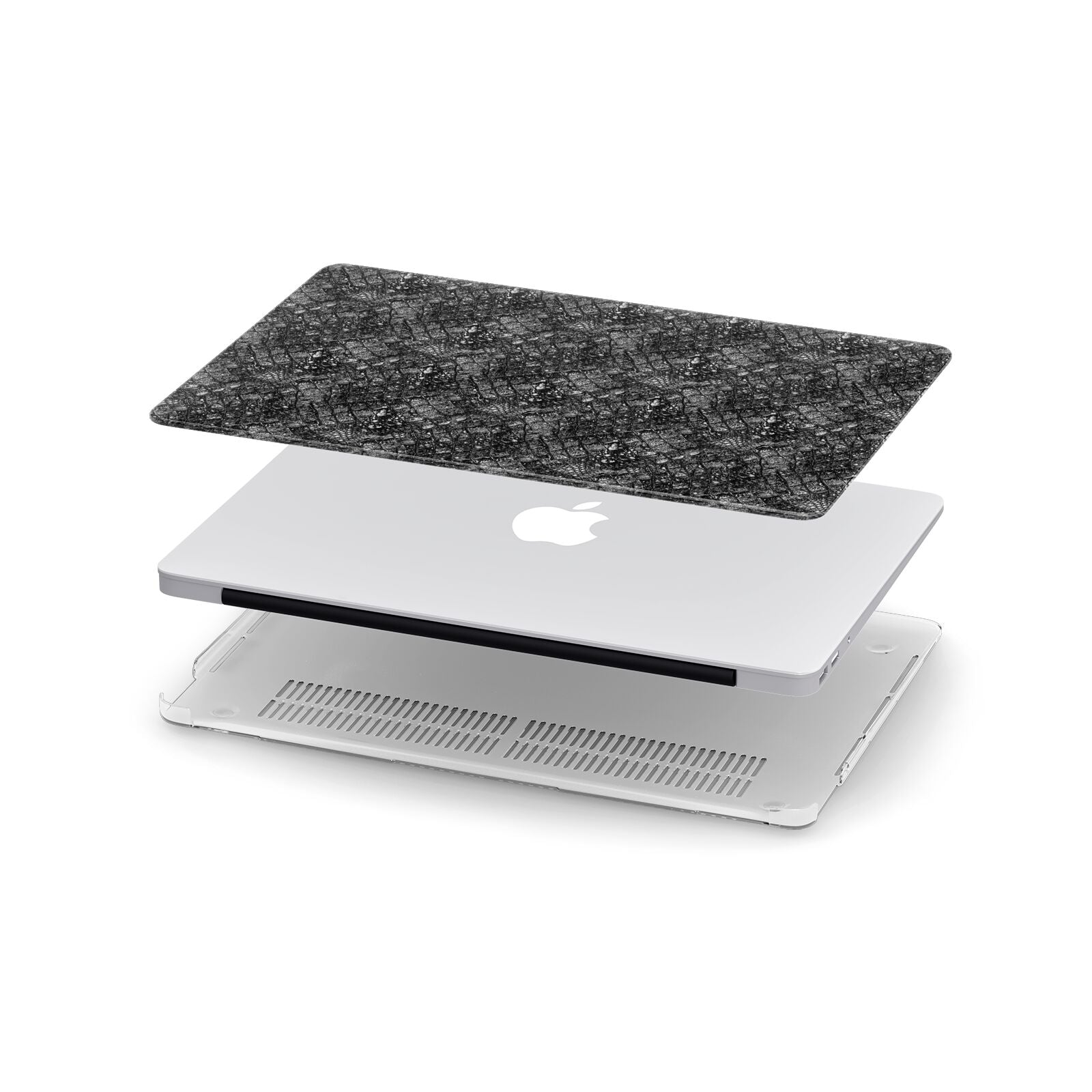 Snakeskin Design Apple MacBook Case in Detail