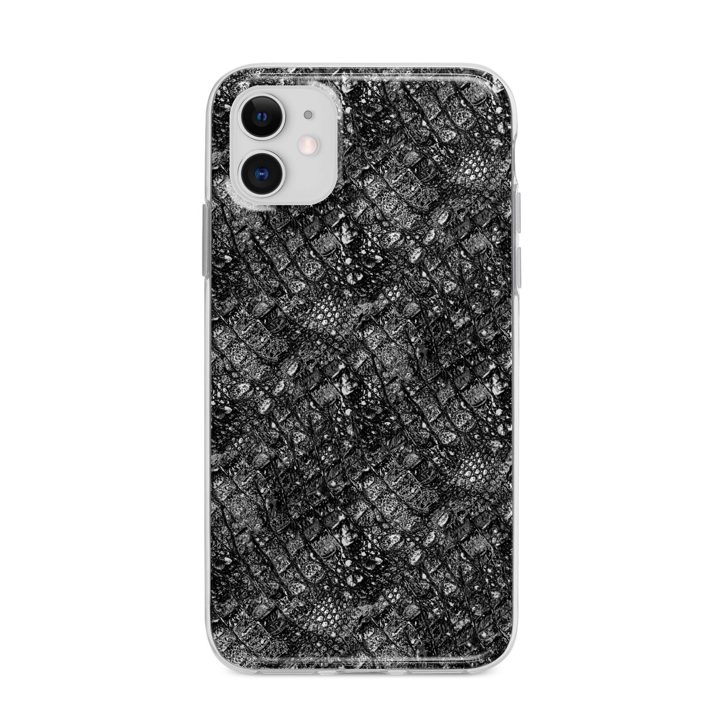 Snakeskin Design Apple iPhone 11 in White with Bumper Case