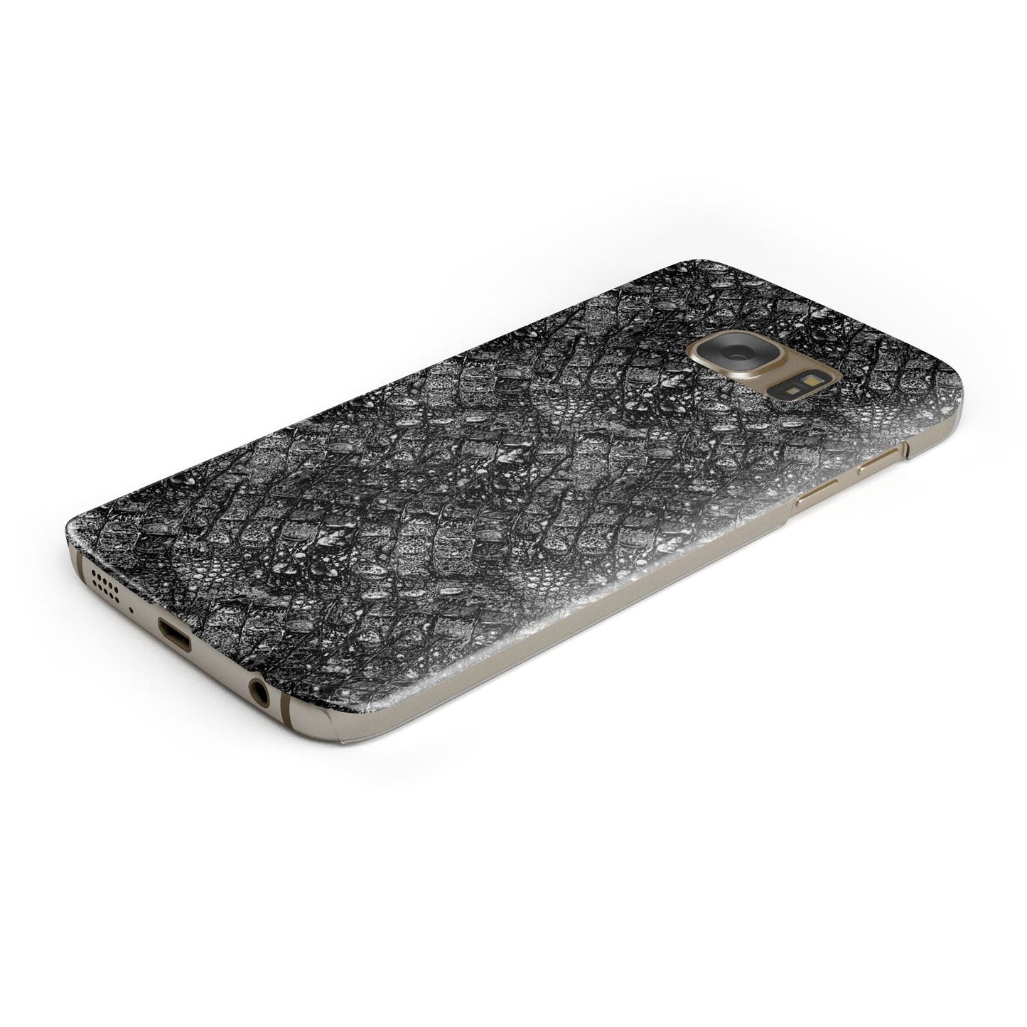 Snakeskin Design Protective Samsung Galaxy Case Angled Image