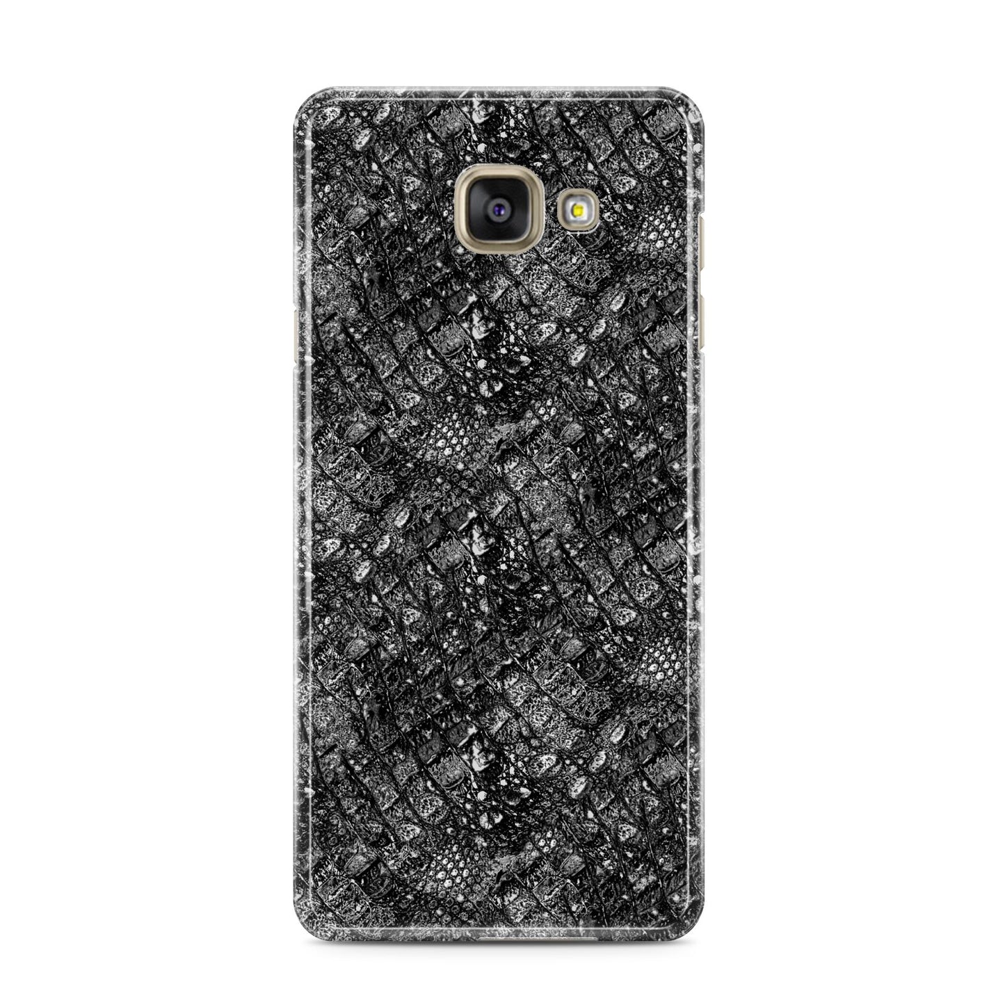 Snakeskin Design Samsung Galaxy A3 2016 Case on gold phone