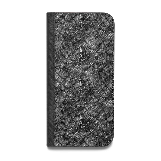 Snakeskin Design Vegan Leather Flip iPhone Case