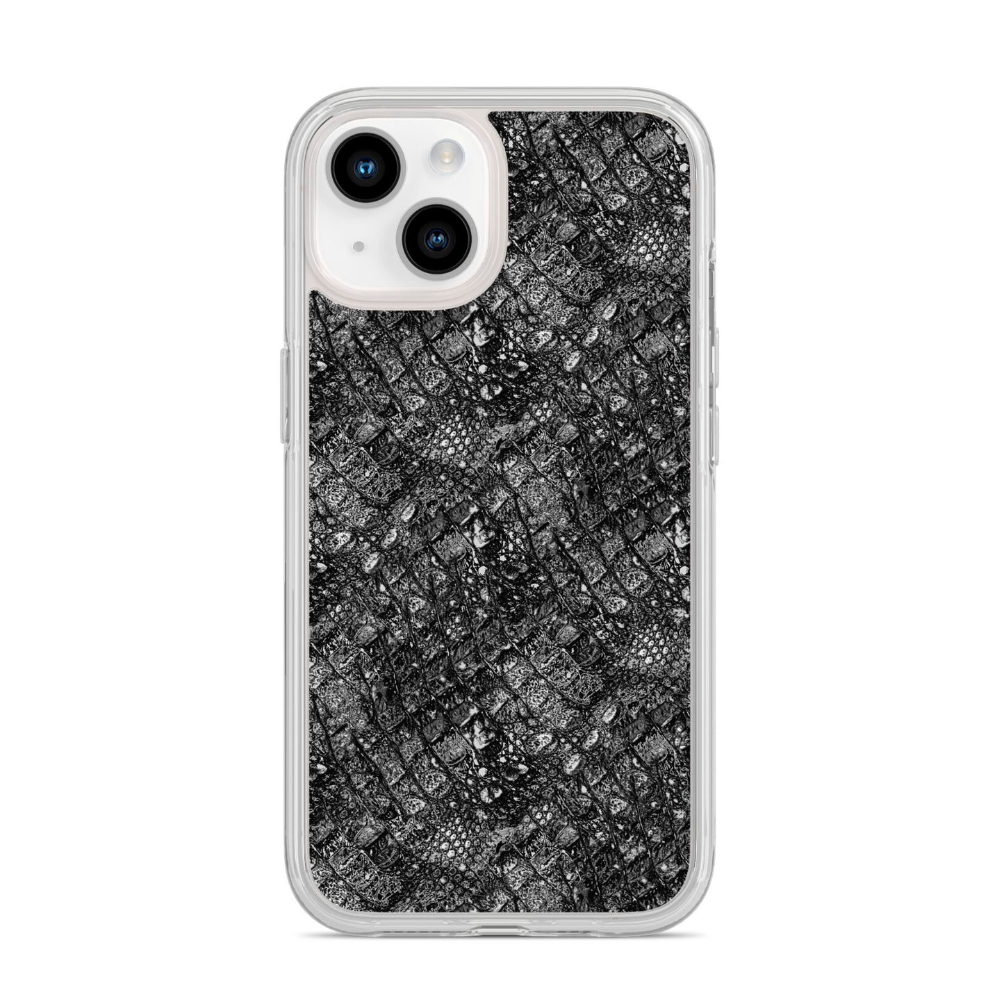 Snakeskin Design iPhone 14 Clear Tough Case Starlight