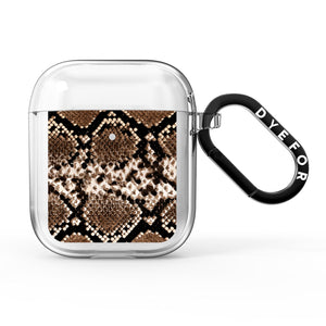 Snakeskin Pattern AirPods Case