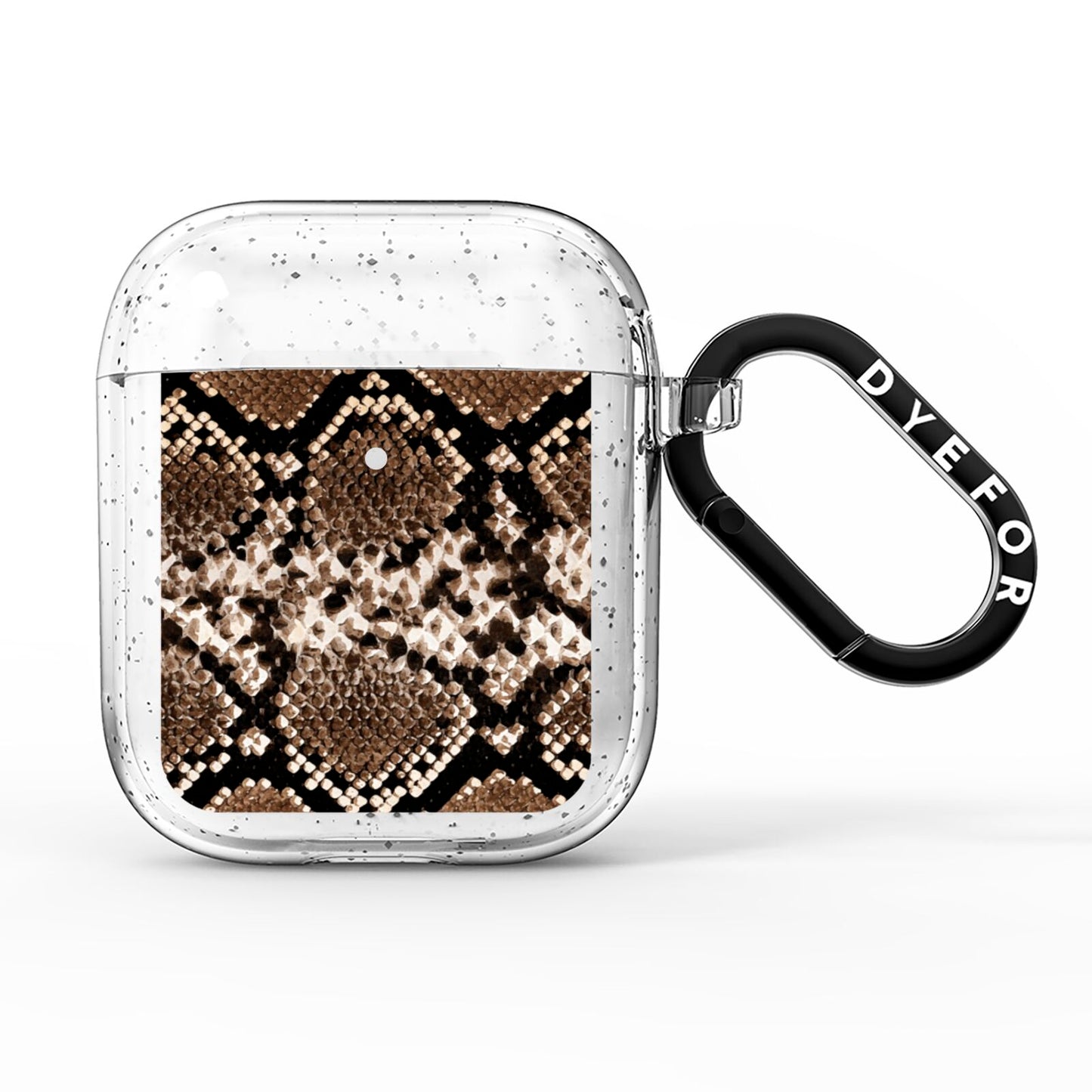 Snakeskin Pattern AirPods Glitter Case