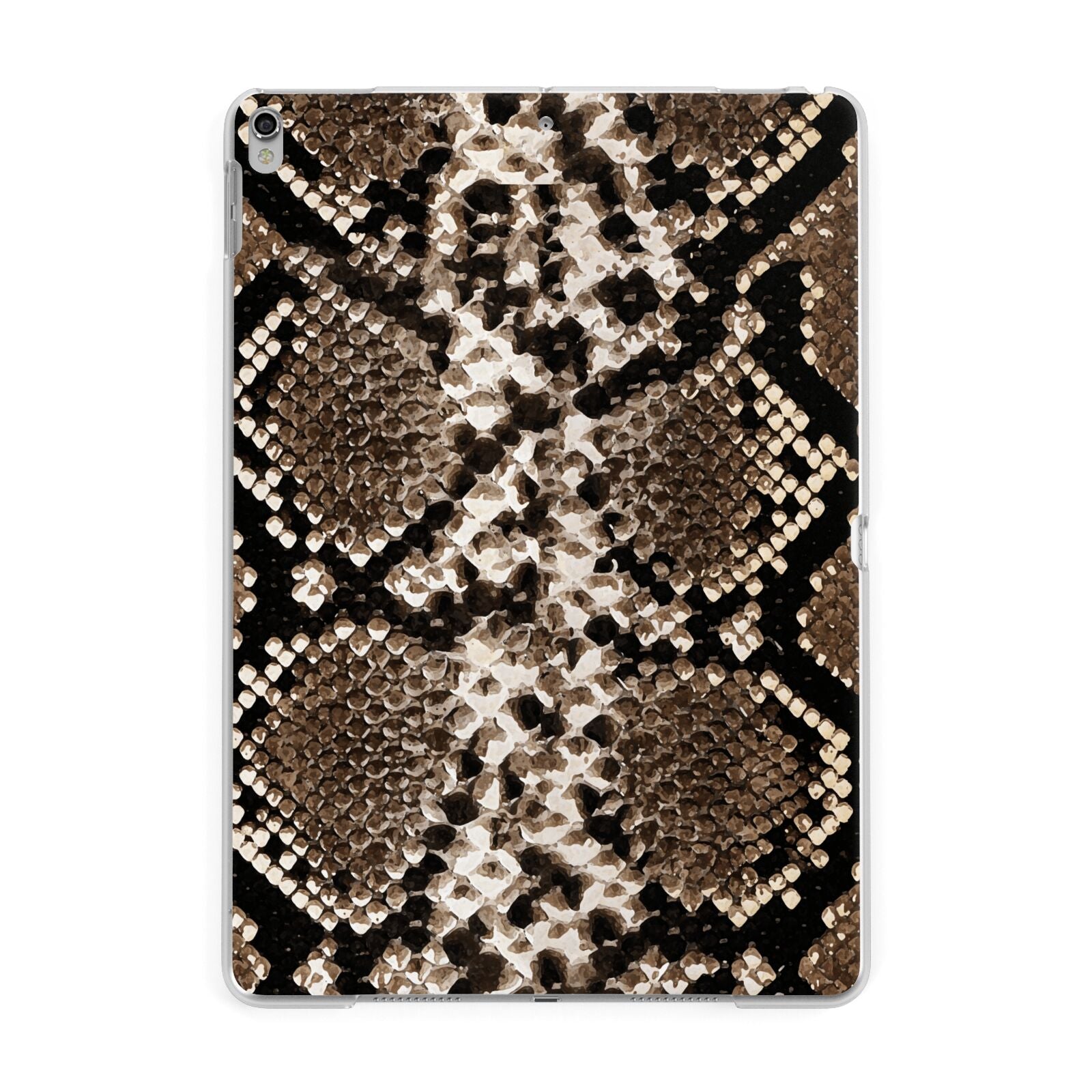 Snakeskin Pattern Apple iPad Silver Case