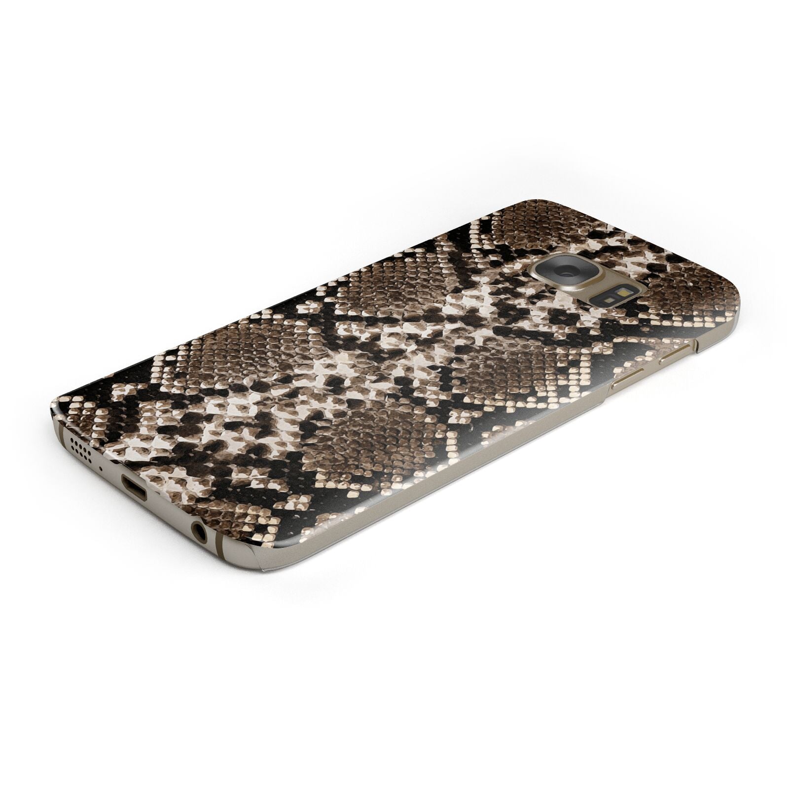 Snakeskin Pattern Protective Samsung Galaxy Case Angled Image