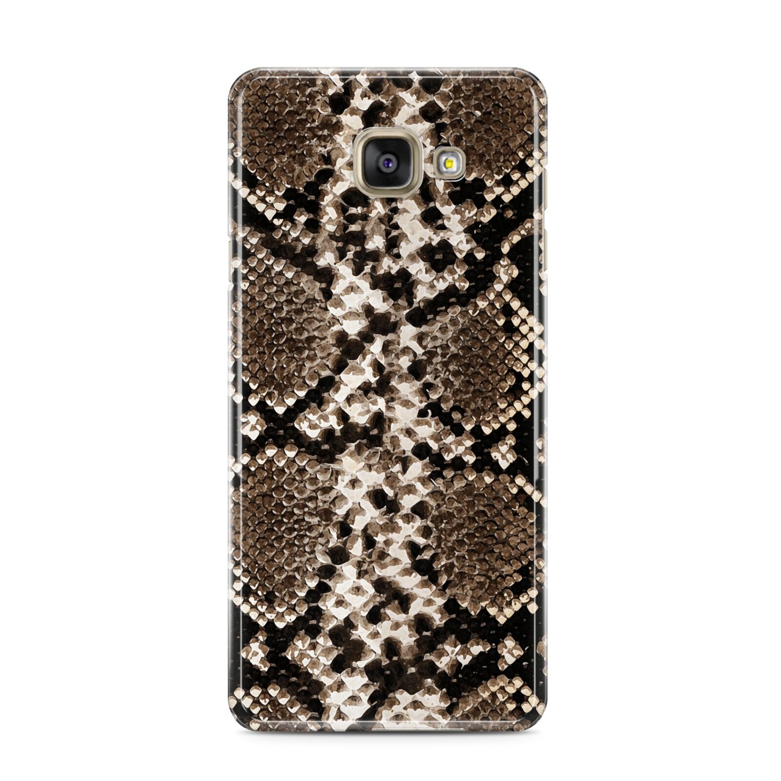 Snakeskin Pattern Samsung Galaxy A3 2016 Case on gold phone